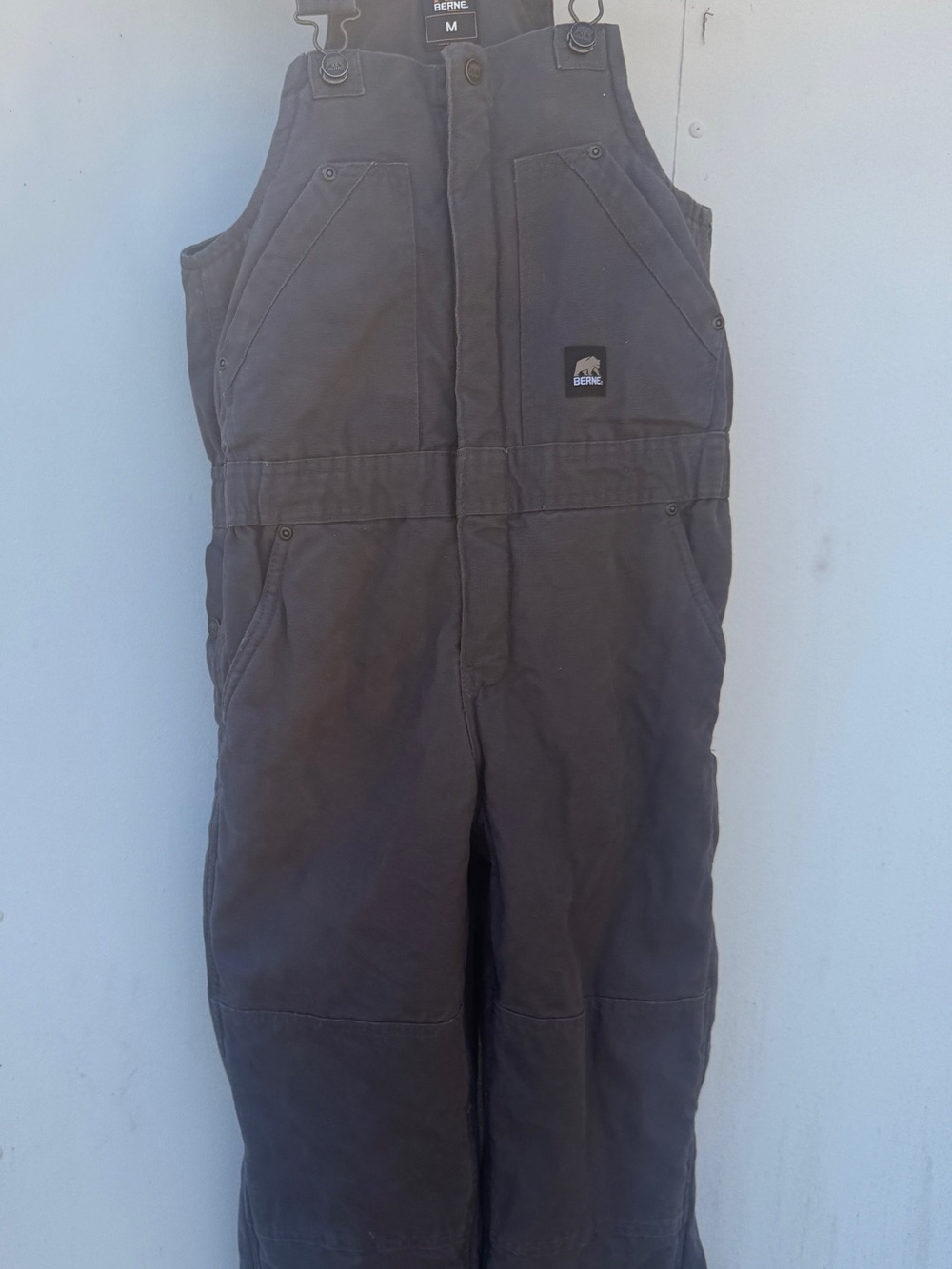 BERNE Kids Brown Insulated Bib Overalls
